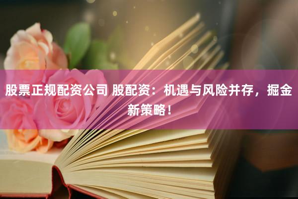 股票正规配资公司 股配资：机遇与风险并存，掘金新策略！