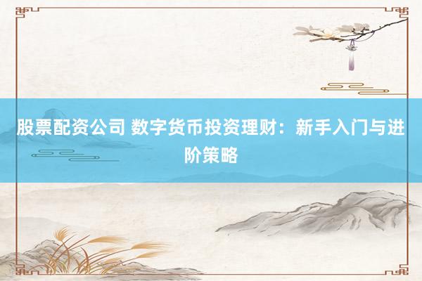 股票配资公司 数字货币投资理财：新手入门与进阶策略