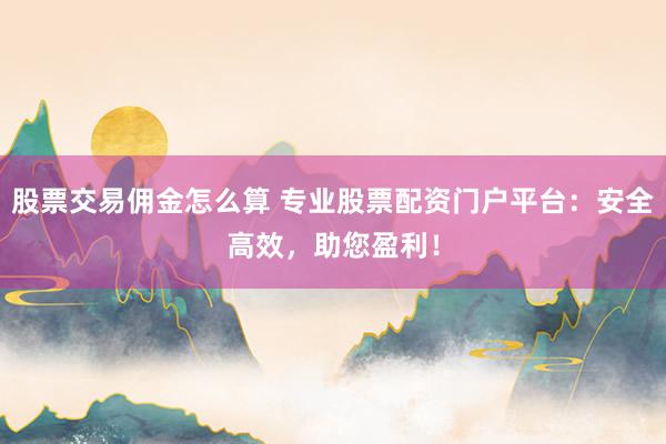 股票交易佣金怎么算 专业股票配资门户平台:安全高效,助您盈利!